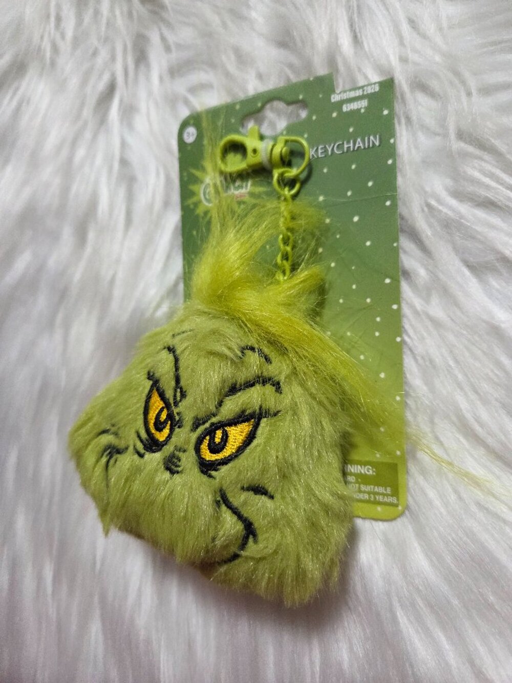 Grinch Plush Keychain - Picture 5 of 5